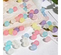 Zsail Lot de 400 perles artificielles en acrylique mates, rondes, multicolores, pour bricolage, bijoux, colliers, bracelets, cadeaux (400)