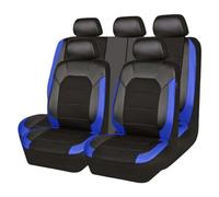 ZSALTT 9Pcs Voiture Cuir Ensembles Housses siège, pour Seat Ateca FR 2016-2022 2023 2024 Confortables Respirant Antidérapant Imperméable 5 Seats Full Set,D/Blue