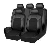 ZSALTT 9Pcs Voiture Cuir Ensembles Housses siège, pour Seat Ateca FR 2016-2022 2023 2024 Confortables Respirant Antidérapant Imperméable 5 Seats Full Set,A/Black