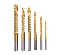 ZSBLXHHJD Mèches de défonceuse 3-13 mm en acier à haute vitesse pour travail du bois à fente, ensemble de forets de scie pour perceuse électrique (Couleur : 6 pièces)