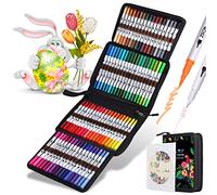 ZSCM Pennarelli avec Doppia Punta, 72 Colori Set di Penne a Doppia Punta per Colorare, Bullet Journal, Pittura, Calligrafia……