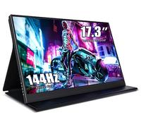 ZSCMALLS Moniteur portable 17,3 pouces, 144 Hz, 1080p, FHD, USB-C HDMI, HDR IPS, extension d'écran pour ordinateur portable, avec boîtier intelligent/haut-parleur pour ordinateur portable, Mac,