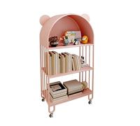 ZSCNYHMT Armoire De Rangement À Arche Haute，Bibliothèque Arquée，Buffet De Cuisine Moderne，Porte De Rangement Autoportante，pour Chambre, Salon, Bureau(Princess Pink,49.2 * 23.6 * 11in)