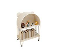 ZSCNYHMT Armoire De Rangement À Arche Haute，Bibliothèque Arquée，Buffet De Cuisine Moderne，Porte De Rangement Autoportante，pour Chambre, Salon, Bureau(Milk Tea Color,35.4 * 23.6 * 11in)