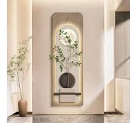 ZSCNYHMT Décoration Murale 3D LED Lumineuse avec télécommande, Art Mural en grès Sable texturé wabi-sabi, déco Murale Salon Chambre entrée Couloir(A,19.7 * 59in)