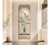ZSCNYHMT Décoration Murale 3D LED Lumineuse avec télécommande, Art Mural en grès Sable texturé wabi-sabi, déco Murale Salon Chambre entrée Couloir(E,13 * 39.4in)