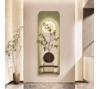 ZSCNYHMT Décoration Murale 3D LED Lumineuse avec télécommande, Art Mural en grès Sable texturé wabi-sabi, déco Murale Salon Chambre entrée Couloir(C,19.7 * 59in)