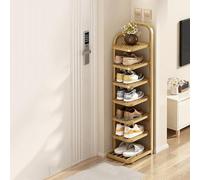 ZSCNYHMT Étagère À Chaussures Verticale, Meuble À Chaussuress Haute Verticale en Métal, Rangement Chaussures Gain De Place, pour Entrée, Coin(Gold,10.3 * 10.6 * 44.1in)