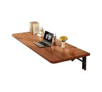 ZSCNYHMT Table Murale Pliante, Multifonctionnelle, pour Petit Espace, en Bois Massif, Salle à Manger, Bureau, Buanderie(Walnut,120 * 40 * 1.8cm)