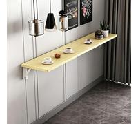 ZSCNYHMT Table Murale Pliante, Usage intensif, Gain de Place, Bois aggloméré, pour Garage, Atelier, Bureau à Domicile, Bar la Maison, Chambre(White Maple Color,200 * 30 * 2.5cm)