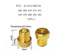 Zsdtrp-Buse D'injecteur De Carburateur Dellorto,Kit De Gicleur Principal De Moto,Filetage M6,6mm,-66-155,10 Pièces - Type A-02