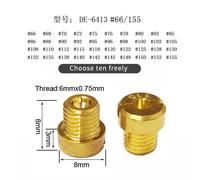 Zsdtrp-Buse D'injecteur De Carburateur Dellorto,Kit De Gicleur Principal De Moto,Filetage M6,6mm,-66-155,10 Pièces - Type B