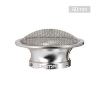 Zsdtrp-Coupe De Filtre À Air De Moto Avec Guaze,Coupe De Klaxon À Vent,Trompent En Alliage,Carburateur Pwk21,24,26,28,30mm,Pe28,30mm,50mm - Type Argent
