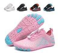 ZSDZSZ Chaussures Aquatiques Homme Chaussures d'eau Femme Chaussure de Plage Léger Respirant Chaussures de Trail Running Chaussures Pieds Nus Séchage Rapide, Rose, 41EU