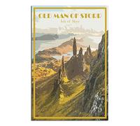 ZSEFV Poster de voyage vintage The Storr Isle of Skye - Poster décoratif moderne pour chambre à coucher