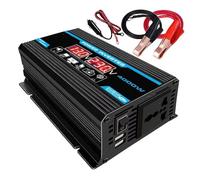 ZSGHJA Convertisseur Onduleur De Voiture 6000 W Double Port USB Convertisseur De Puissance Intelligent DC 12 V vers AC 110 V 220 V Écran LCD pour Téléphone onduleur de Voiture(4000W Black 12V 110V)