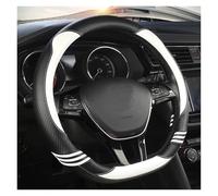 ZSGHJA Couvre Volant Housse De Volant De Voiture en Forme De D en Cuir PU 38 Cm pour Nissan pour Qashqai J11 pour Nissan pour X-Trail T32 Housse Volant Antidérapant(Blanc)