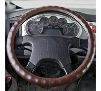 ZSGHJA Couvre Volant Housse De Volant pour Camion, Fourgonnette, Bus, 38, 40, 42, 45, 47 Cm, pour Décoration Intérieure De Voiture pour Scania Housse Volant Antidérapant(Brown 45CM)