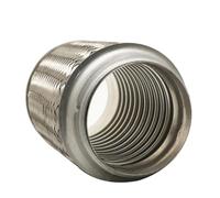 ZSGHJA Embouts D'éChappement Tube D'échappement Télescopique Flexible À Soufflet Tressé en Acier Inoxydable pour Silencieux Universel Tuyaux d'échappement(I.D 57MM-120MM)