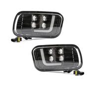 ZSGHJA Feu De Brouillard pour Dodge pour Ram 1500/2500/3500 2009-2012, Feux Antibrouillard LED Étanches, Feux De Jour, Lentille Fumée Gauche/Droite