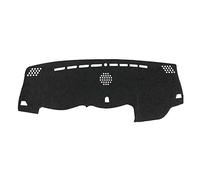 ZSGHJA Housse De Tableau De Bord pour Jeep pour Cherokee KL 2014 2015 2016 2017 2018 2019 Pare-Soleil Protéger Tapis Anti-dérapant Couverture Dash Tapis(Flannel Black)