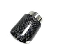 ZSGHJA Pot D'Échappement Voiture 1 Pièce 77 Mm-101 Mm Embout D'échappement Embouts De Queue Modifiés pour Tuyau D'échappement pour Mazda CX-5 CX-4 CX-3 Queue Gorge(Matt Carbon)