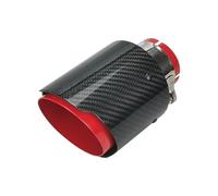 ZSGHJA Pot D'Échappement Voiture 1 Pièce De Silencieux D'échappement Universel pour Voiture, Décoration De Buse De Tuyau D'échappement Droite Queue Gorge(Inlet57 Outlet89)