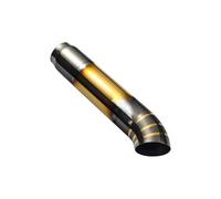 ZSGHJA Pot D'Échappement Voiture Embouts D'échappement Universels, pour Tuyau D'échappement De Voiture, Entrée 65 Mm, 67 Mm, Sortie 76 Mm, 89 Mm Queue Gorge(Style C)