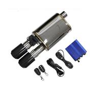 ZSGHJA Pot D'Échappement Voiture Silencieux De Voiture, Kit De Tuyau D'échappement À Commande Électrique, Angle De Soupape Réglable, Buse en Carbone Queue Gorge(Right 70MM19)