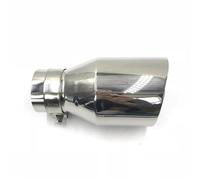 ZSGHJA Tuyau d'Échappement 1 Embout D'échappement Universel Acier Inoxydable 304 Chromé Voiture Entrée (63 Mm) Sortie (90 Mm) Tuyaux d'échappement Voiture(51 in 76MM Out)