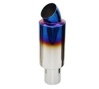 ZSGHJA Tuyau d'Échappement Embout Tuyau D'échappement Universel en Acier Inoxydable ID 51 Mm 63 Mm 76 Mm pour Voiture Et Moto Tuyaux d'échappement Voiture(Blue 63MM)