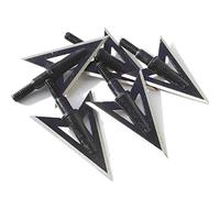 ZSHJG 10pcs Chasse Pointes de Flèches 2 Lames Broadheads 100Grains Têtes de Flèche à Lame Fixe avec Broadheads Box pour Arbalète et Arc à Poulies