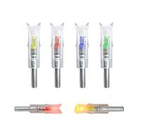 ZSHJG 3Pcs Encoche de la Flèche en Lumineuse éclairage LED Lighted Nocks pour Queue Flèche Nocks Automatiquement Nocks De Flèche pour 0.297"-0.302" Arbalètes Flèche Arbre (Rouge)