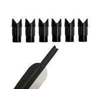 ZSHJG 50pcs Encoche de Flèche en Plastique pour Arbalète Tir à l'arc Flèche Encoches Remplacement Arrow Nocks Chasse des Queues de Arbalète Flèche ID 7.6mm (Noir)