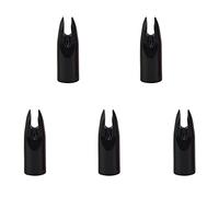 ZSHJG Lot de 50 tir à l'arc flèche Nock Colle sur 7 mm Arrow Tige pour DIY de Chasse flèche Recurve Bow poulies, Noir