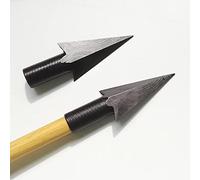 ZSHJG Pointes de Flèche Traditionnelles en Métal Chasse Broadheads Extérieur pour Les Flèches en Bois de Bambou (6Pcs)