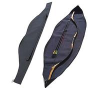 ZSHJG Tir à l'arc Sac d'arc Traditionnel Arc 60 Pouce Recourbe Arc Carry Sac Stockage Sac De Proue Étui pour Arc Recurve Arc Housse de Transport (Noir)