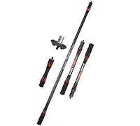 ZSHJG Tir à l'arc Tige de Stabilisateur de Carbone Système de Stabilisation de Compétition Stabilisateur en Fibre de Carbone Composants pour Arc Classique (Rouge)