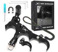 ZSHJGJR Aid pour le tir à l'arc à l'arc à l'arc - Trigger manuel réglable à 3 ou 4 doigts - String D Loop pour adultes débutants et professionnels - Accessoires d'arc