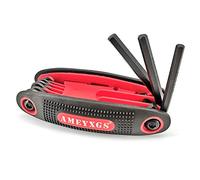 ZSHJGJR Outil de Maintenance pour tir à l'arc Jeu de clés Allen de l'Archer Jeu de clés à l'arc de 9 en 1 (Rouge)