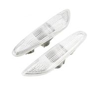 ZSHYTWE 2 Pièces Pour E90 E91 E92 E93 Série 3 2006-2011 Feux De Signalisation Latéraux Couvercle Blanc/gris Sans Ampoule Séquentiel se tourner vers Lampe(BLANC)