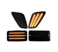 ZSHYTWE 4 Pièces/ensemble Pour Wrangler TJ 1997-2006 Garde-boue Avant Feux De Position Latéraux Pare-chocs Signalisation LED Séquentiel se tourner vers Lampe