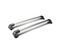 ZSHYTWE Barres Toit Voiture Pour BMW IX Pour I20 SUV 5 Portes 2021-2024 (point Fixe) En Alliage D'aluminium Serrure Ceinture Tir CORSS RACK 2 Pièces Porte-Bagages Voiture(Argent)