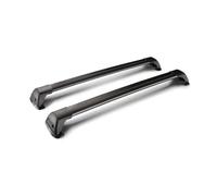 ZSHYTWE Barres Toit Voiture Pour BMW IX Pour I20 SUV 5 Portes 2021-2024 (point Fixe) En Alliage D'aluminium Serrure Ceinture Tir CORSS RACK 2 Pièces Porte-Bagages Voiture(Noir)