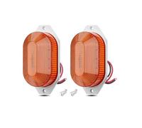 ZSHYTWE Clignotant Feu Gabarit Latéral À LED 12V Clignotant À 21 LED Feu Arrière Voyant D'avertissement Pour Voiture Camion Camping-car Bus Indicateur(2pcs Amber)