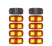 ZSHYTWE Clignotant Feux De Position Latéraux À 10 LED, Clignotants Avant Et Arrière, Pour Voiture, Camion, Remorque, Bus, 12 V Indicateur(10pcs -Yellow)