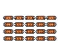 ZSHYTWE Clignotant Lot de 10/20 feux de gabarit latéraux à LED pour voiture, feux de gabarit pour remorques, camions, caravanes, bateaux Indicateur(20pcs Yellow)