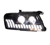 ZSHYTWE Couvercle Phare Avant Voiture Pour Mitsubishi Pour Pajero Pour Montero V73 2004-2016 Phare LED Lentille Bi Xénon Ampoule Antibrouillard(Conduite à droite)