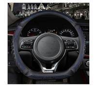 ZSHYTWE Couvre Volant Voiture Housse De Volant De Type D 38 Cm Antidérapante Et Résistante À l'usure pour Kia pour Stonic pour Sportage pour Proceed K5 pour Optima Volant De Voiture(Bleu)