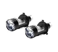 ZSHYTWE Feux freinage Ampoule de phare LED F50 H4 en aluminium 6000 K blanc Plug & Play pour voiture berline moto feux de route 12 V(2x Right Hand Drive)